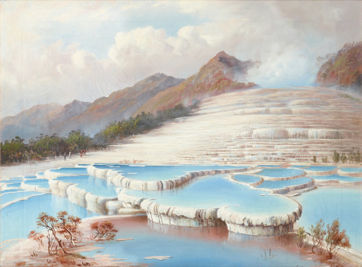 Hvide terrasser, New Zealand af Charles Blomfield