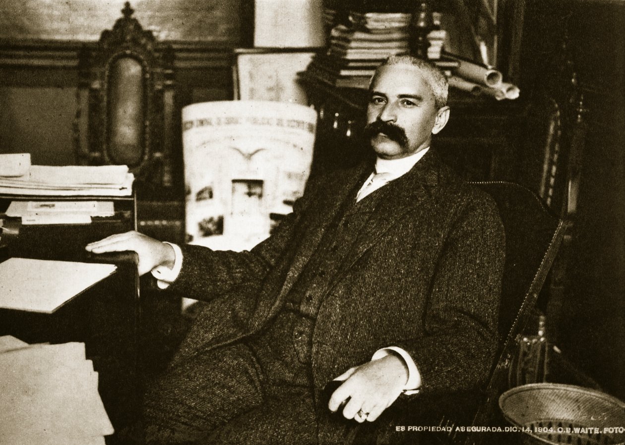 Vicepræsident Ramon Corral, 14. december 1904 (bw-foto) af Charles Burlingame Waite