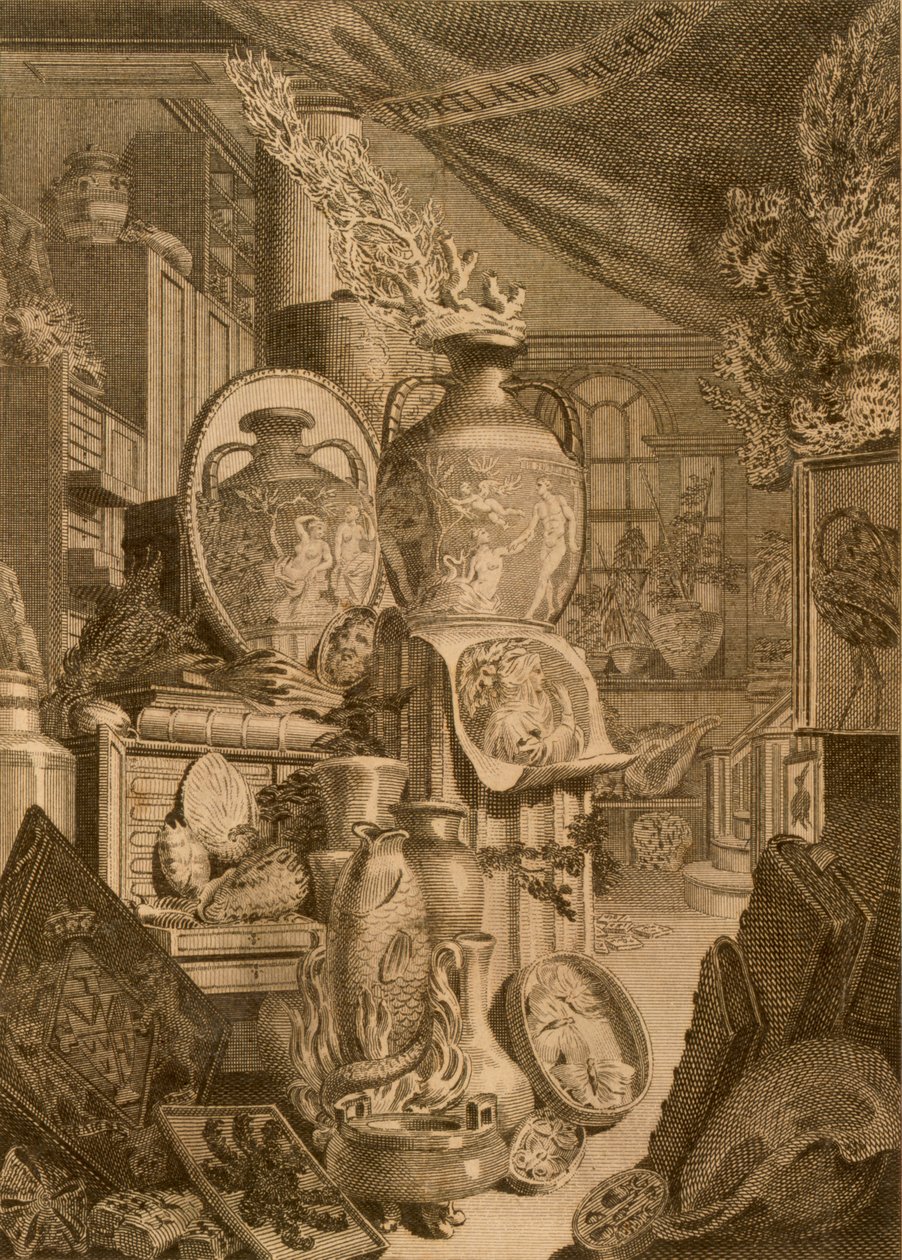 Portland Museum, 1786 af Charles Burney