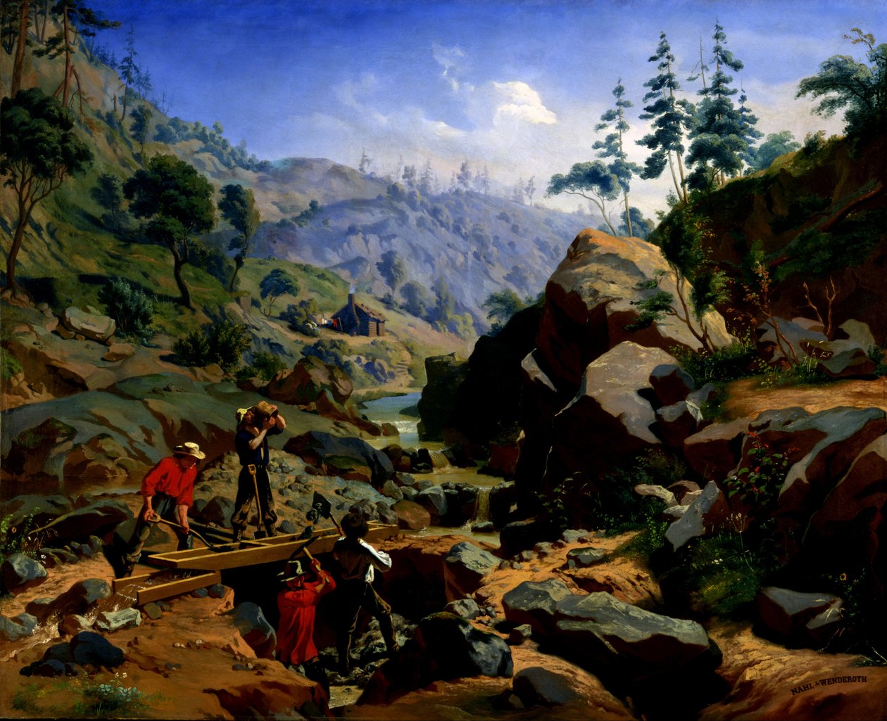 Minearbejdere i Sierras af Charles Christian Nahl