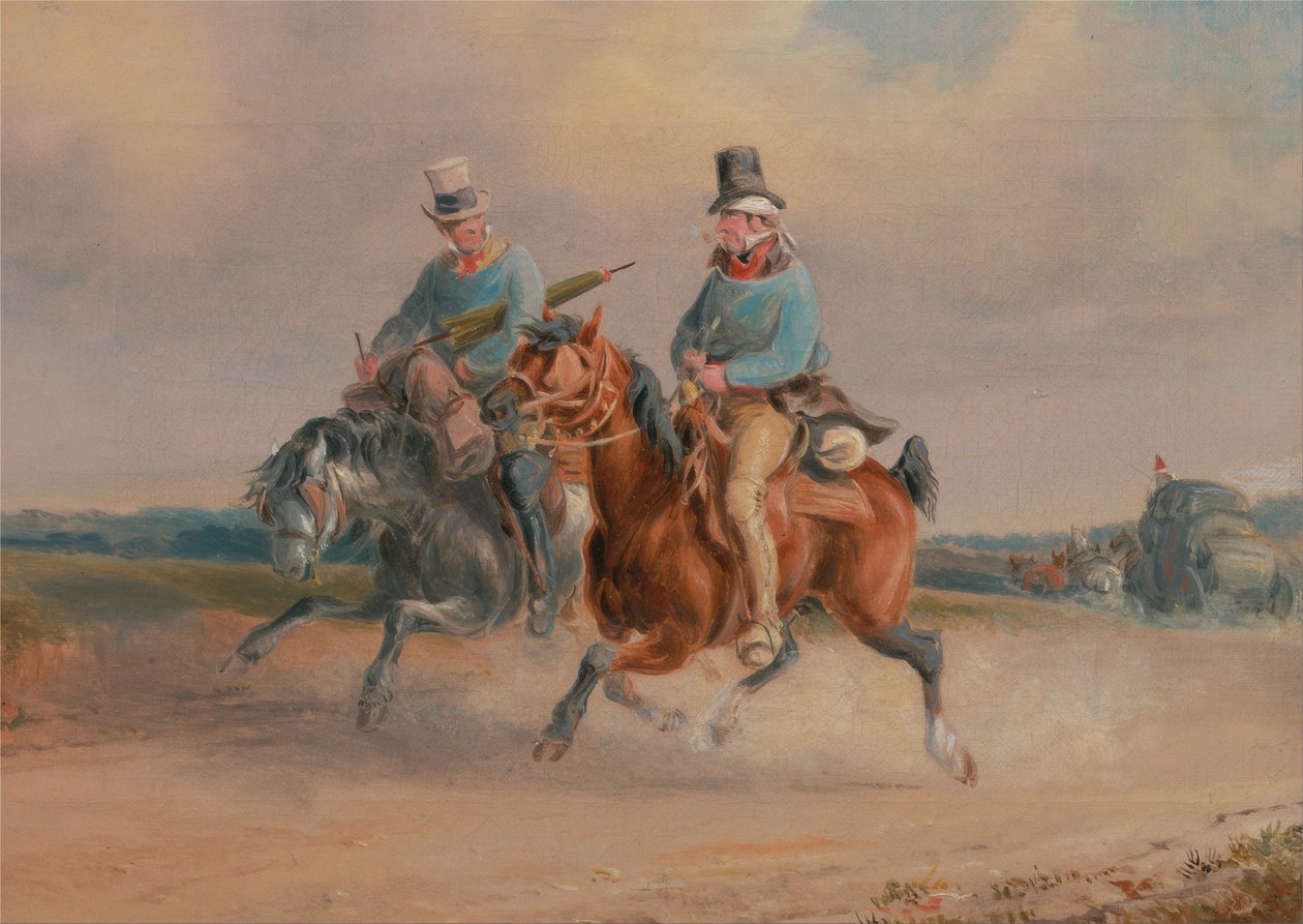 En scene på vejen i Frankrig af Charles Cooper Henderson
