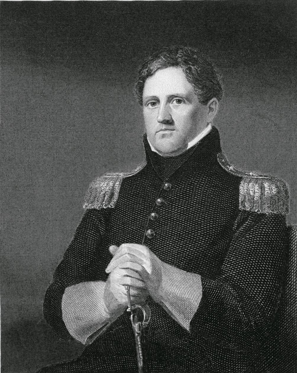Generalmajor Winfield Scott (1786-1866) graveret af William G. Armstrong (1823-90) af Charles Cromwell Ingham