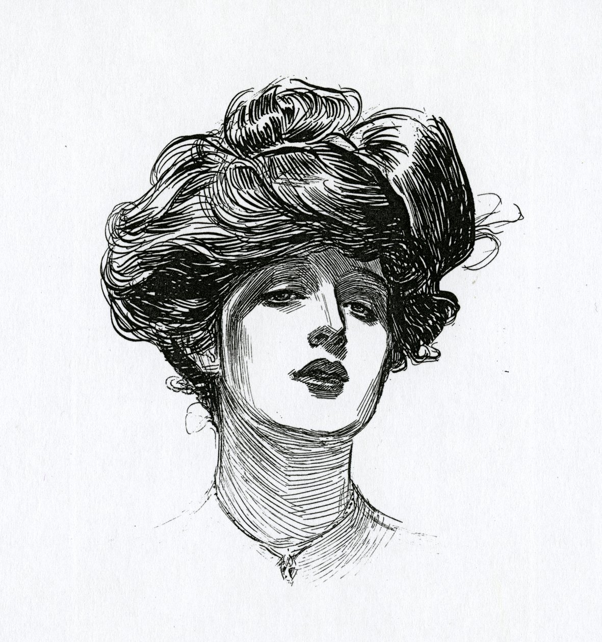 En Gibson-pige, ca.1902 af Charles Dana Gibson
