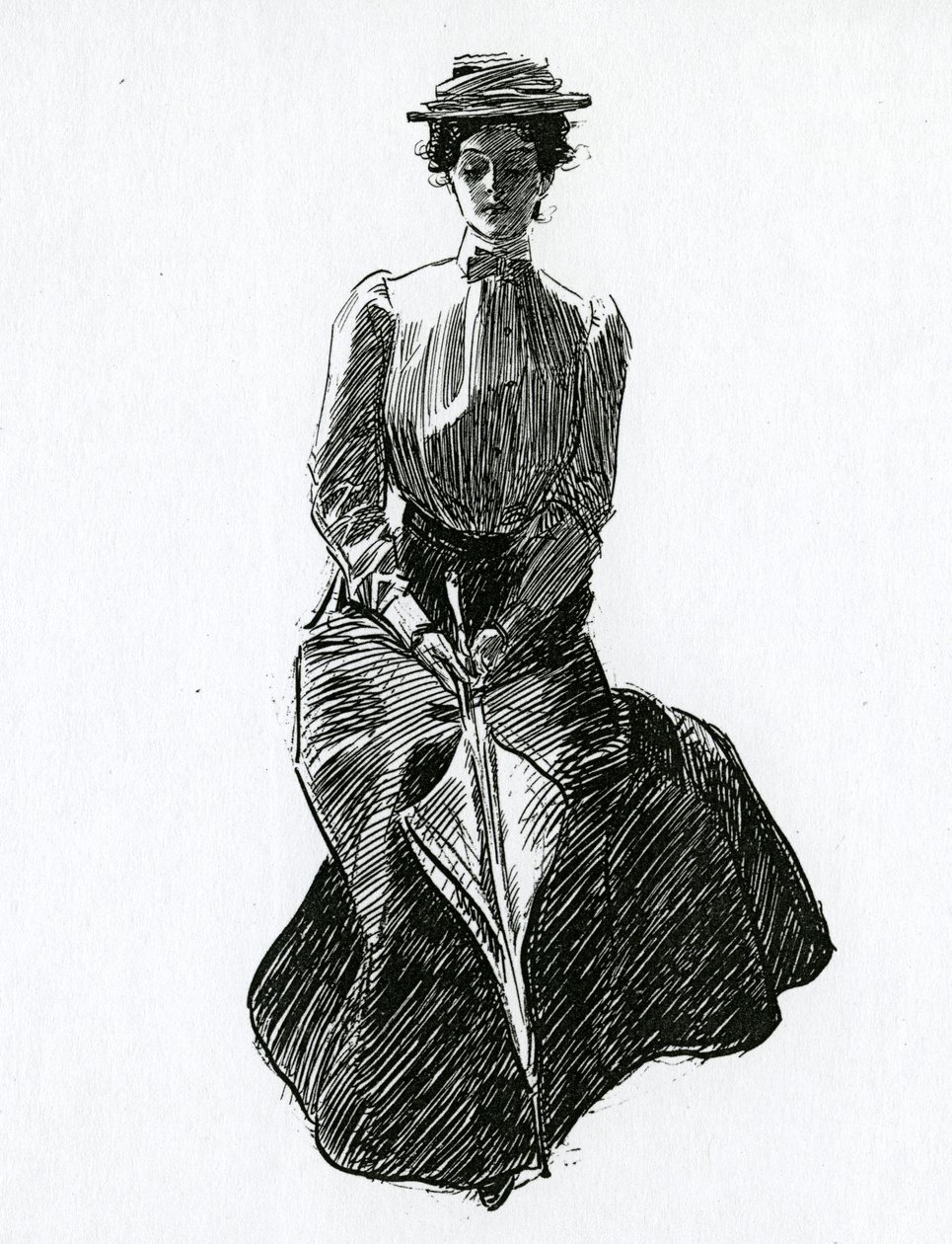 En Gibson-pige, ca.1902 af Charles Dana Gibson