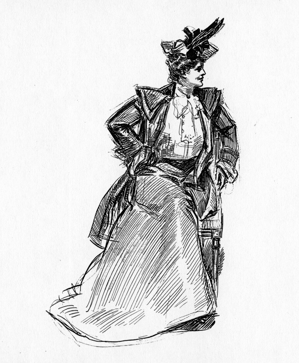 En Gibson-pige, ca. 1902 af Charles Dana Gibson