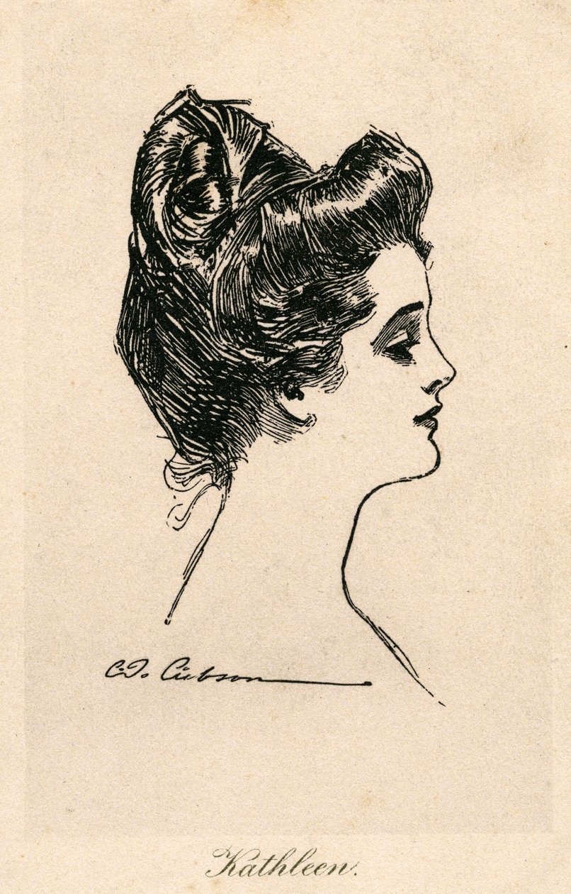 Kathleen, en Gibson-pige, ca. 1900 af Charles Dana Gibson