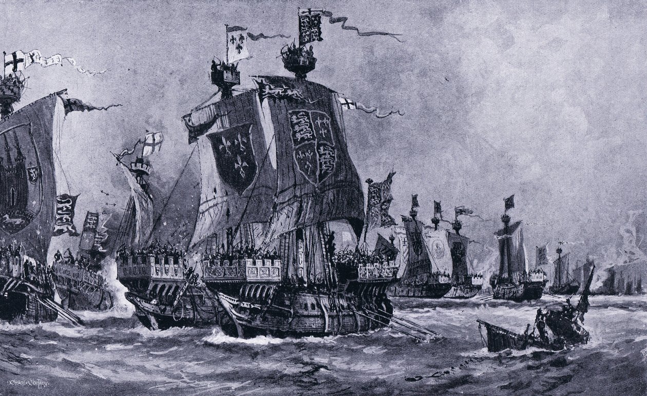 Slaget ved Sluys, juni 1340 e.Kr., 1920