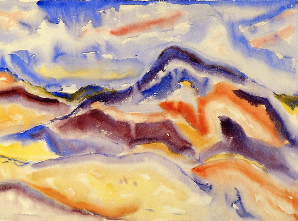Abstrakt landskab, 1915 af Charles Demuth