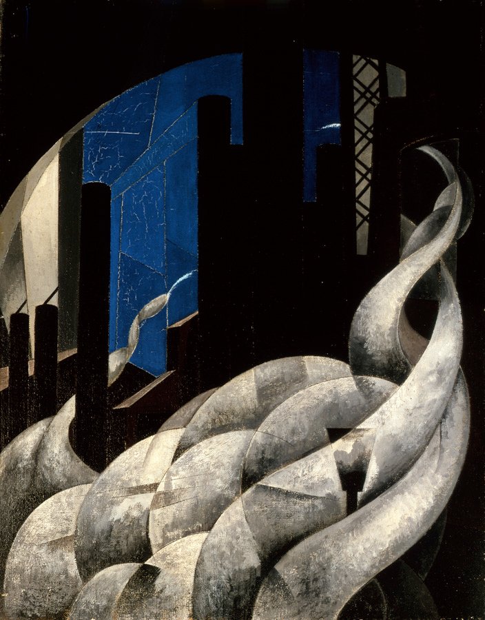 Røgelse af en ny kirke af Charles Demuth
