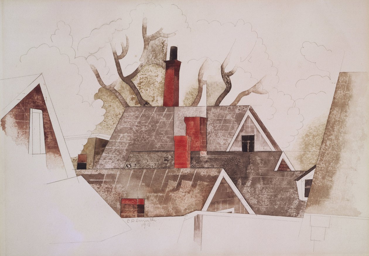 Røde skorstene af Charles Demuth