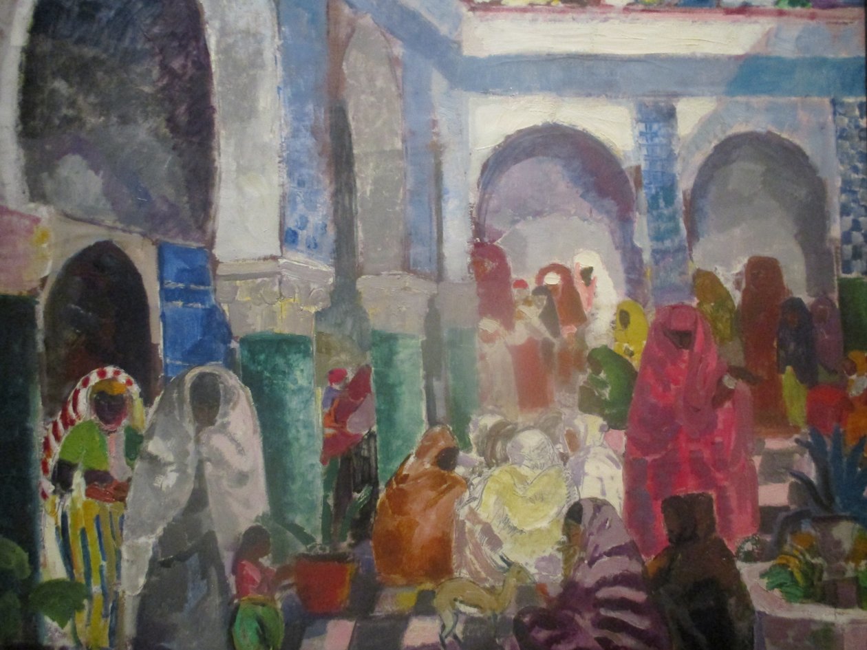 Patio i Algern af Charles Georges Dufresne