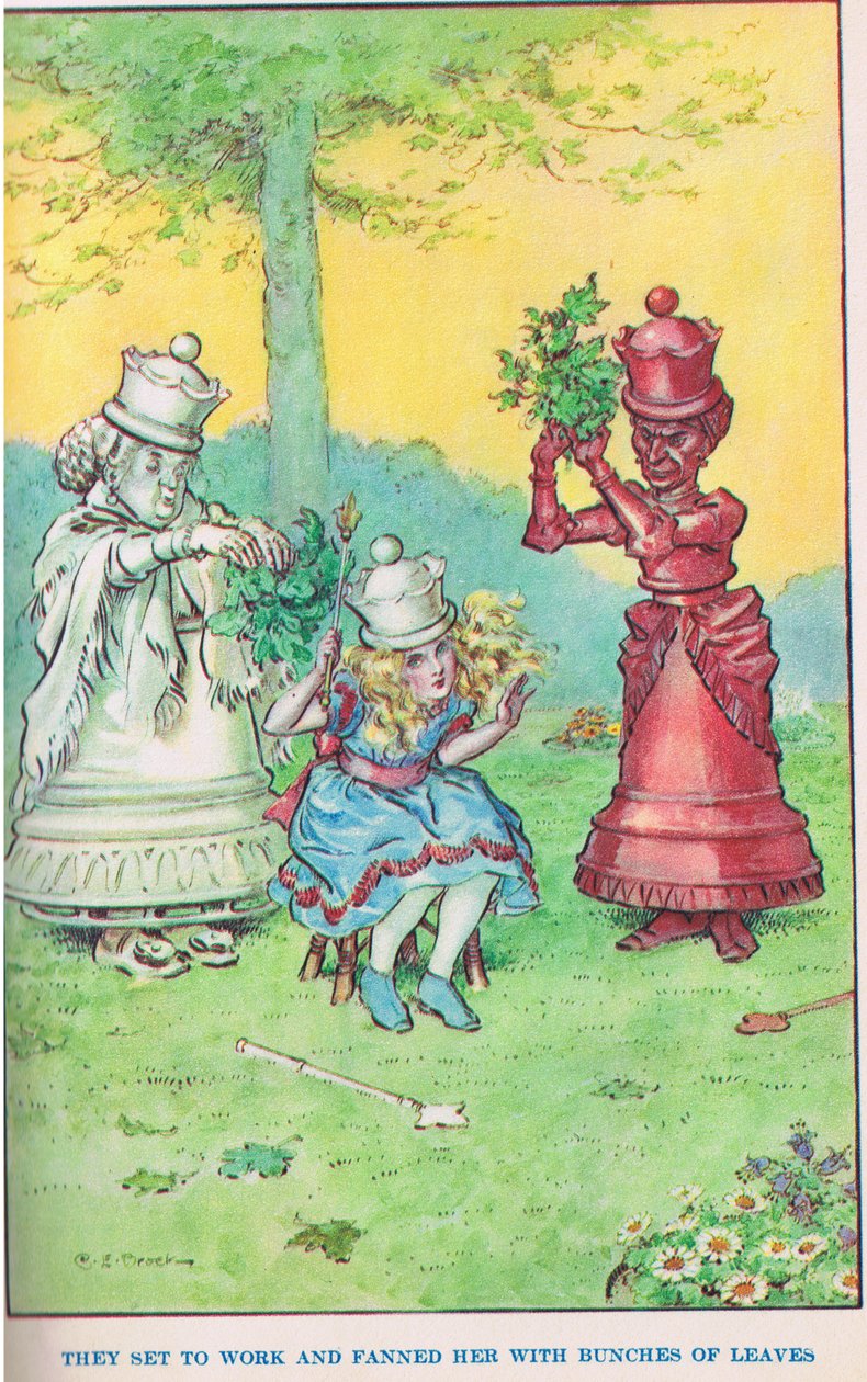 Alice og de to dronninger, illustration fra 