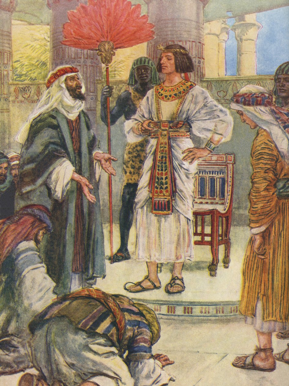 Josefs brødre genkender ham ikke i Egypten af Charles Edmund Brock