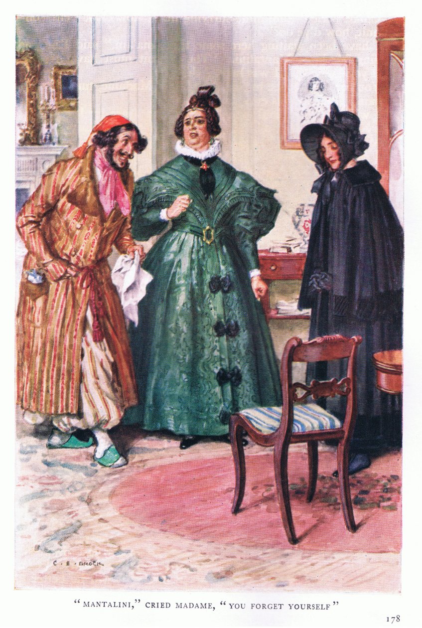 Mantalini græd madame, du glemmer dig selv af Charles Edmund Brock