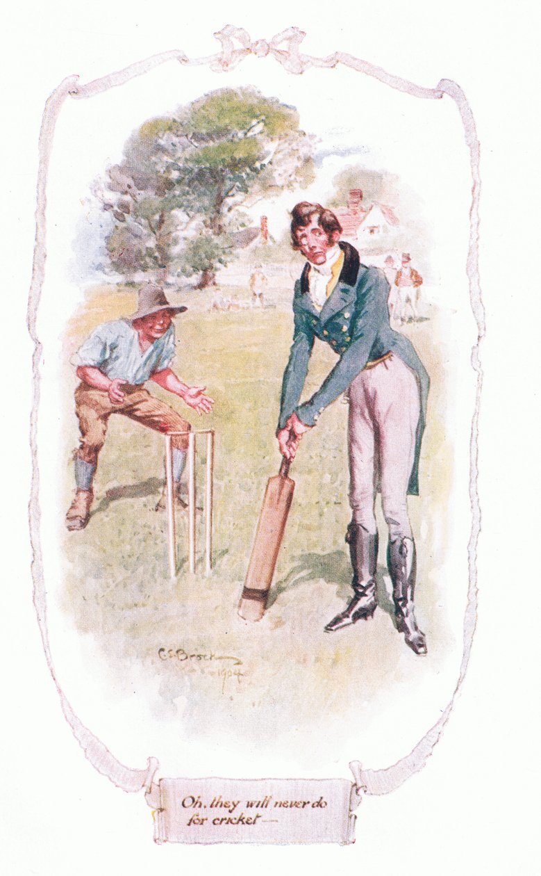 Åh! De vil aldrig gøre for cricket af Charles Edmund Brock