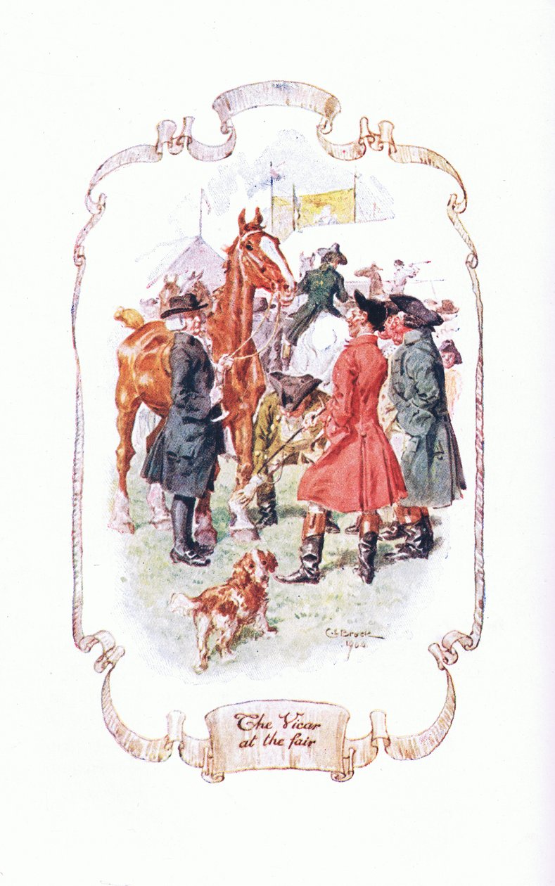 Præsten på messen, fra The Vicar of Wakefield udgivet af J M Dent & Son Ltd, 1920