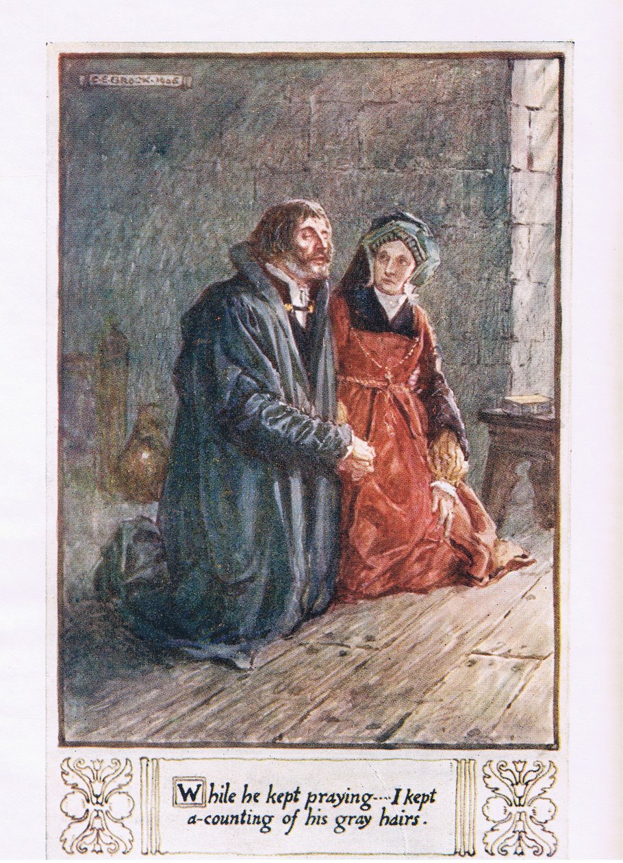 Mens han blev ved med at bede, holdt jeg en optælling af hans grå hår af Charles Edmund Brock