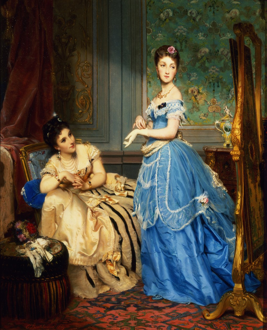 Påklædning, 1869 af Charles Edouard Boutibonne