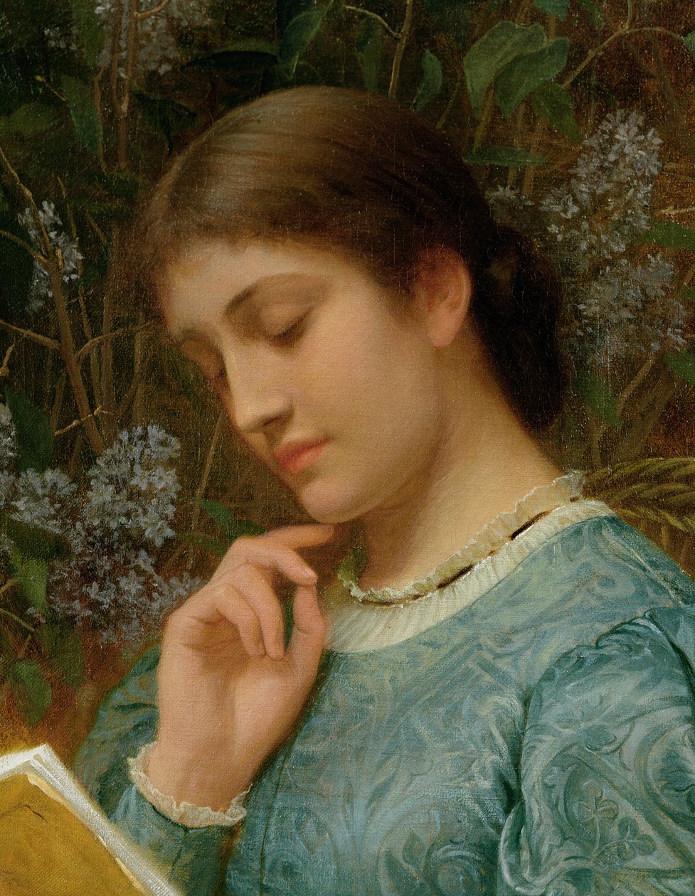 Pige læser (muligvis Kate Dickens) af Charles Edward Perugini