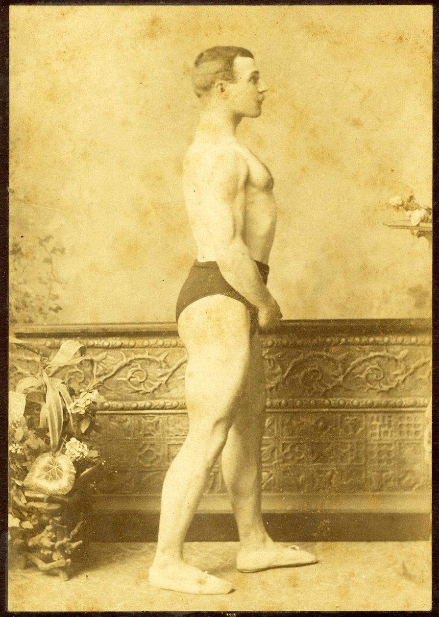 Portræt af en stærk mand, ca. 1890 af Charles Eisenmann