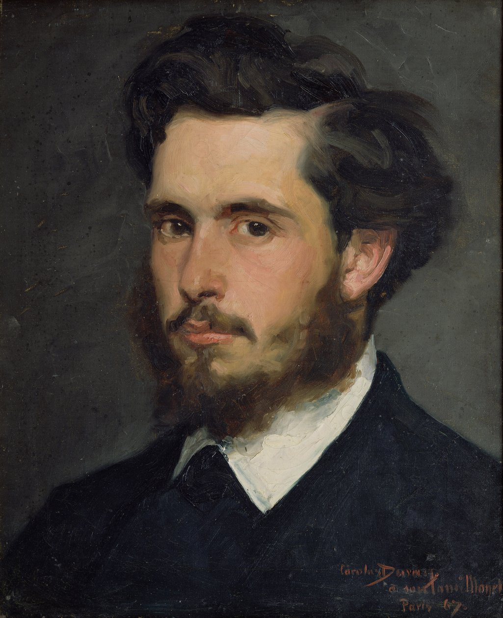 Portræt af Claude Monet (1840-1926) 1867 af Charles Emile Auguste Carolus Duran