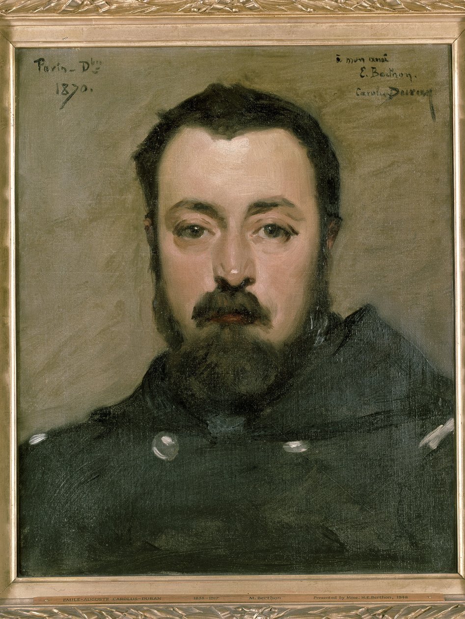 Portræt af M. Berthon, 1870 af Charles Emile Auguste Carolus Duran