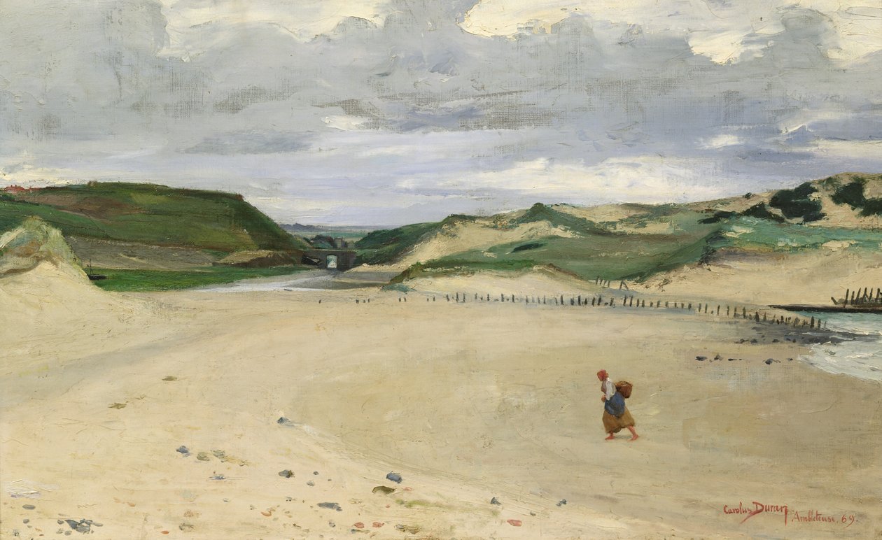 Stranden ved Ambleteuse, 1869 af Charles Emile Auguste Carolus Duran