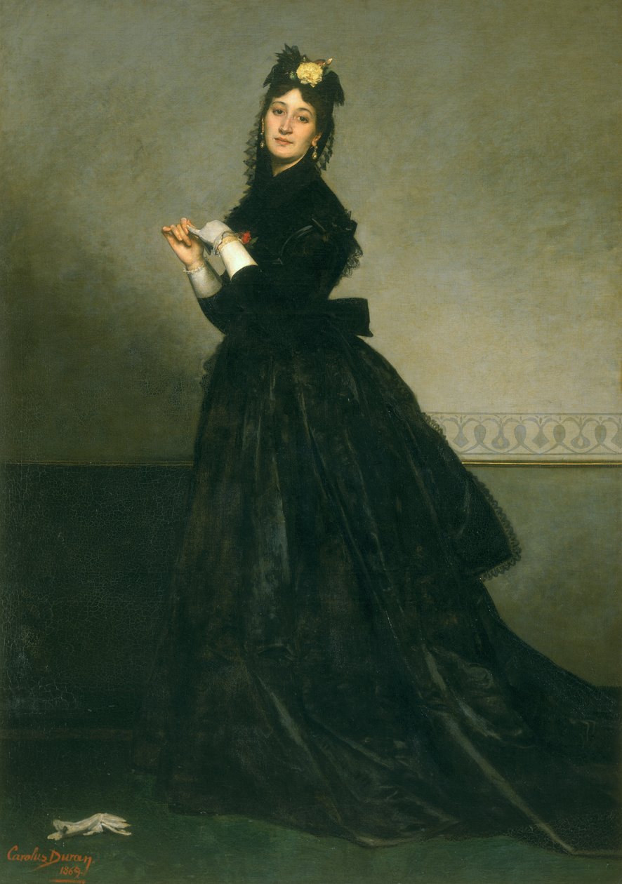 Kvinden med handsken, 1869 af Charles Emile Auguste Carolus Duran
