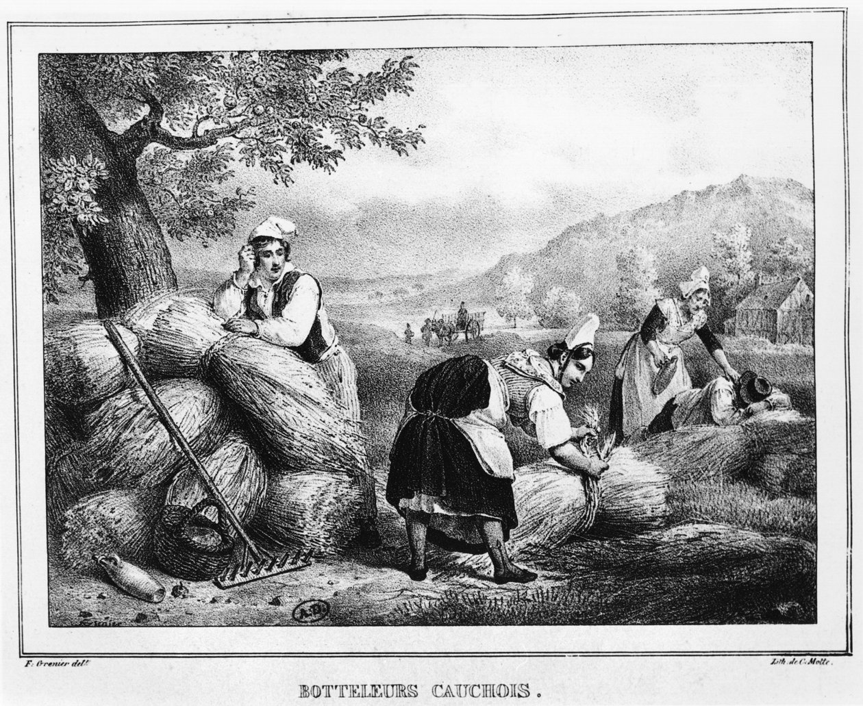 Skærbinderne, Pays de Caux, Normandiet af Charles Etienne Pierre Motte