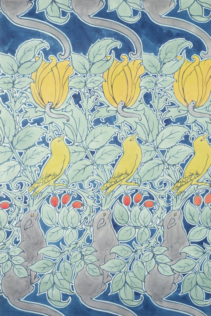 Let Us Prey, tapetdesign af Charles Francis Annesley Voysey