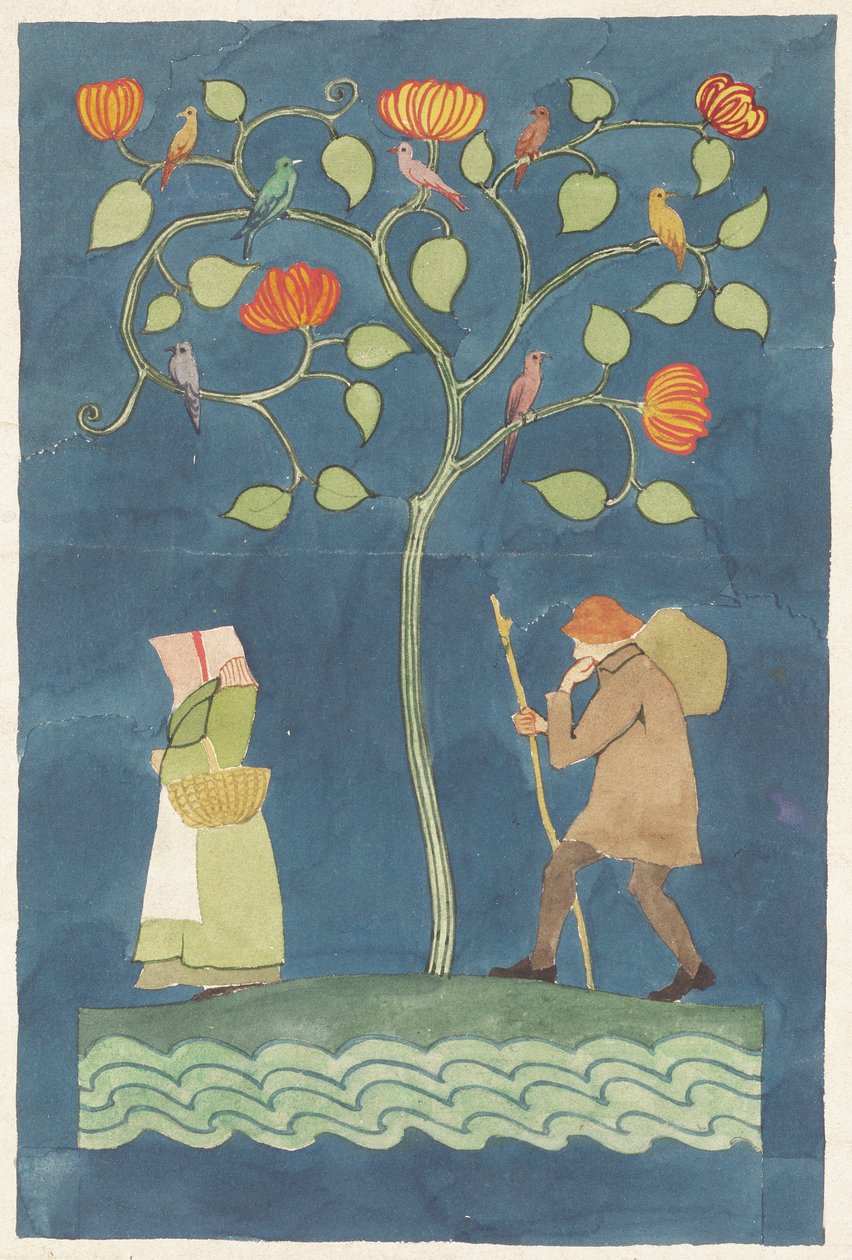 Bønder og det blomstrende træ af Charles Francis Annesley Voysey