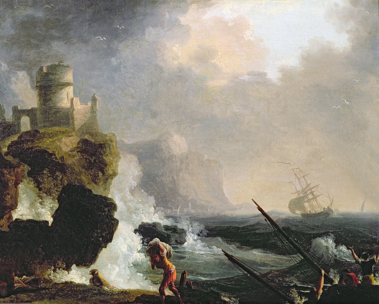 Stormen af Charles Francois Lacroix de Marseille