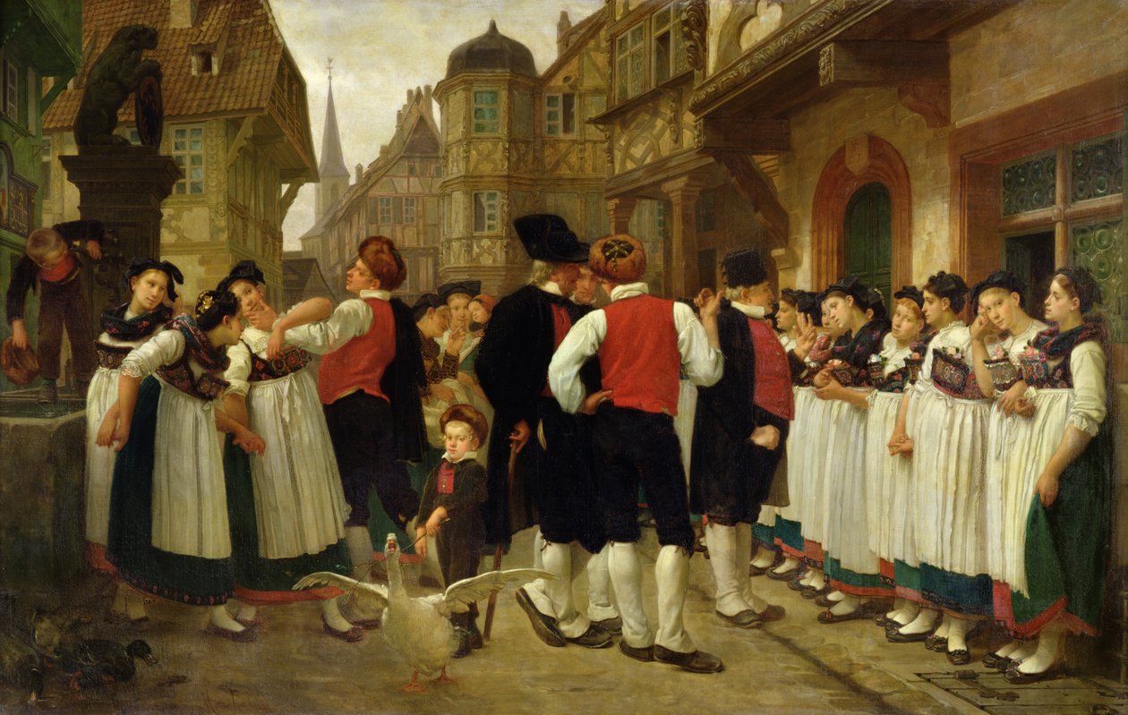 Tjenermessen i Bouxwiller af Charles Francois Marchal