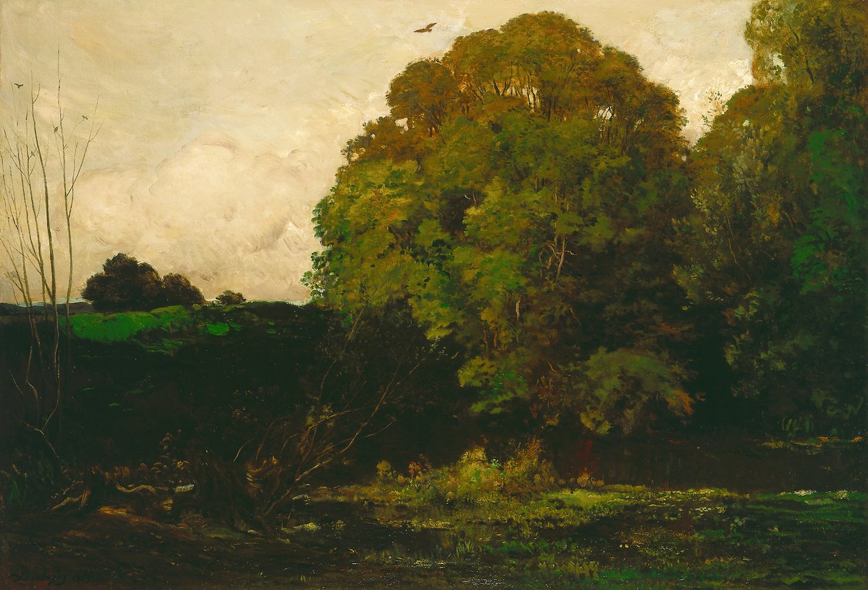 En dam i Morvan, 1869 af Charles Francois Daubigny