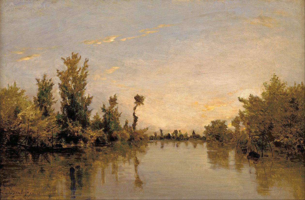 Banks of the Seine af Charles Francois Daubigny