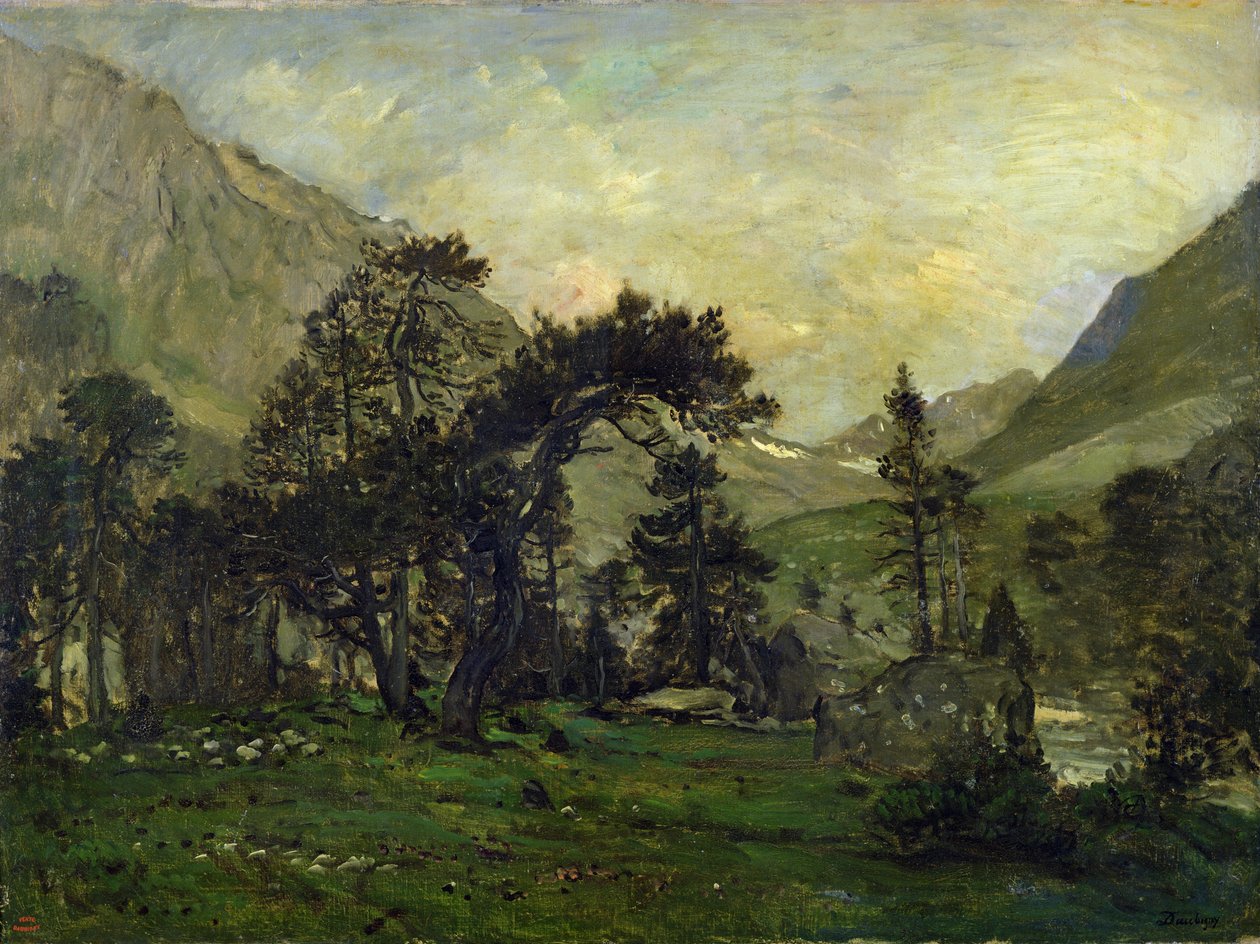 Mahouraen ved Cauterets af Charles Francois Daubigny