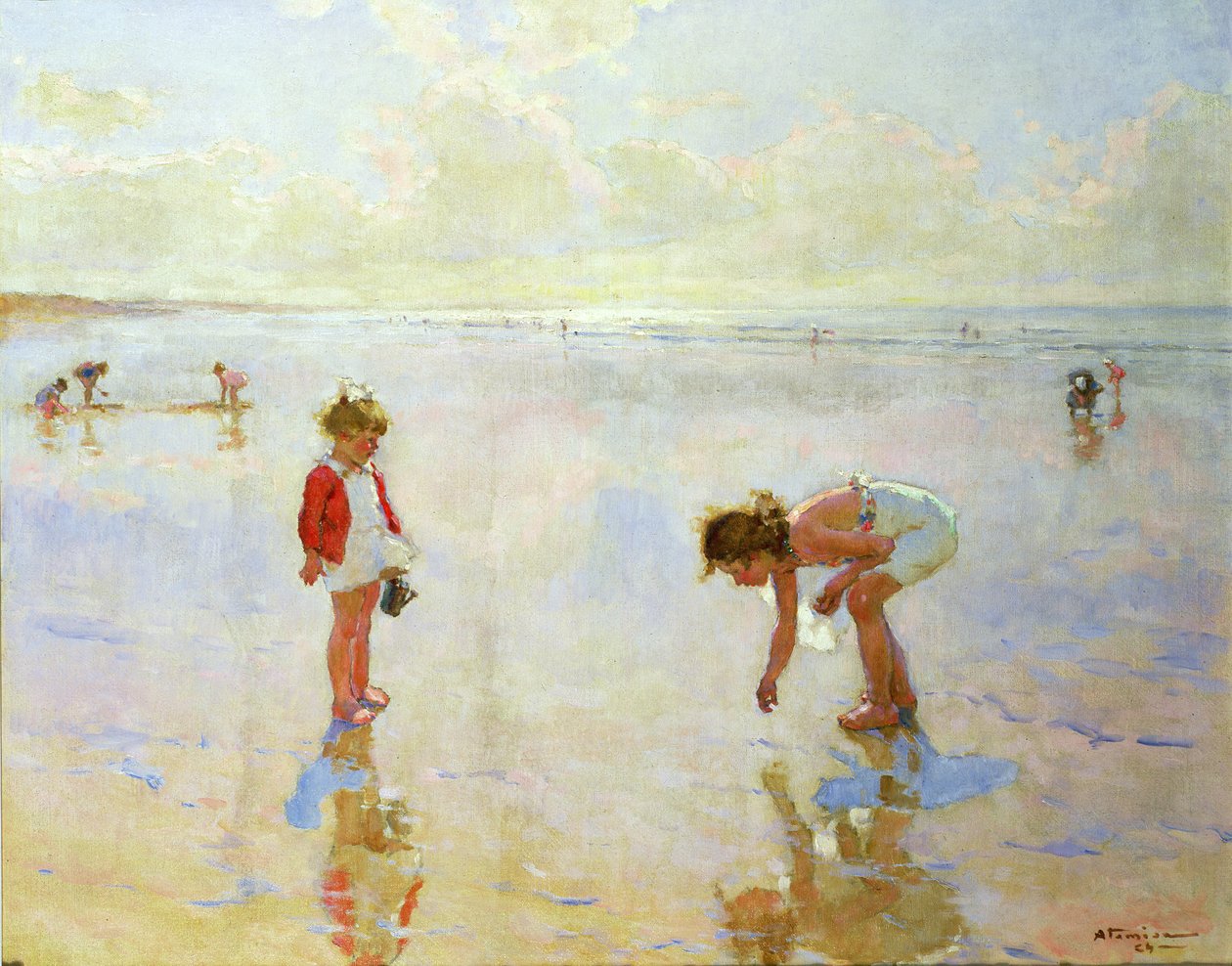 Strandscene af Charles Garabed Atamian