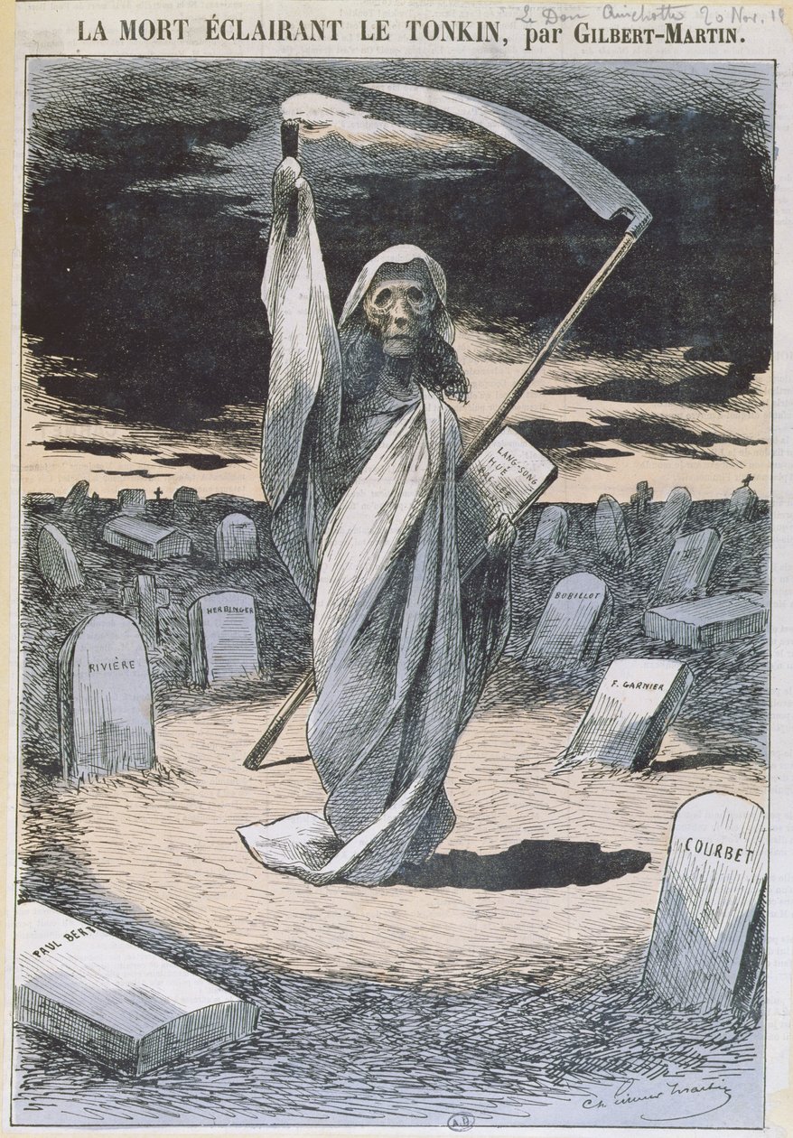 Døden oplyser Tonkin, illustration fra magasinet 