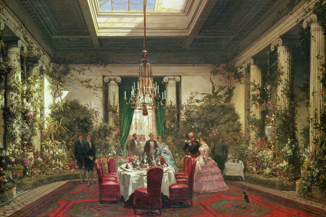 Prinsesse Mathildes Salle-a-Manger, rue de Courcelles, Paris af Charles Giraud