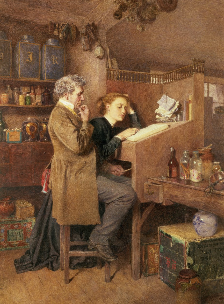 Købmand og Hustru, 1868 af Charles Green