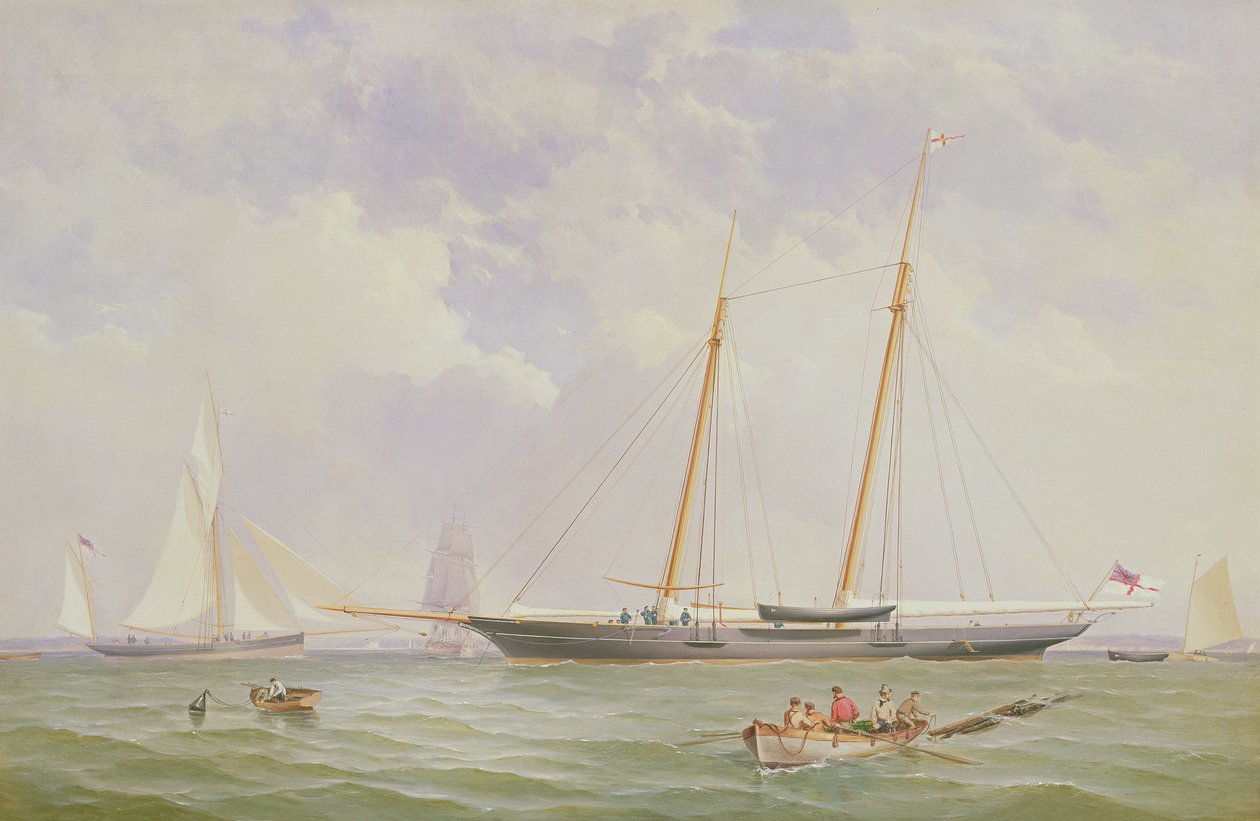 Et portræt af 110 tons Royal Yacht Squadron Schooner 
