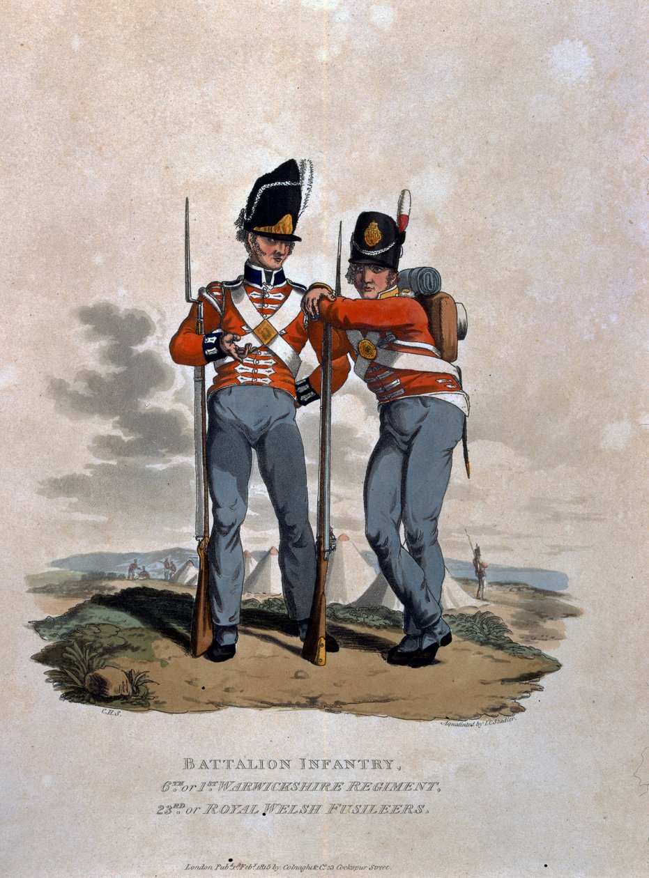 Bataljon Infanteri 6. Regiment og 23. (eller Royal Welsh) Fusiliers, fra 