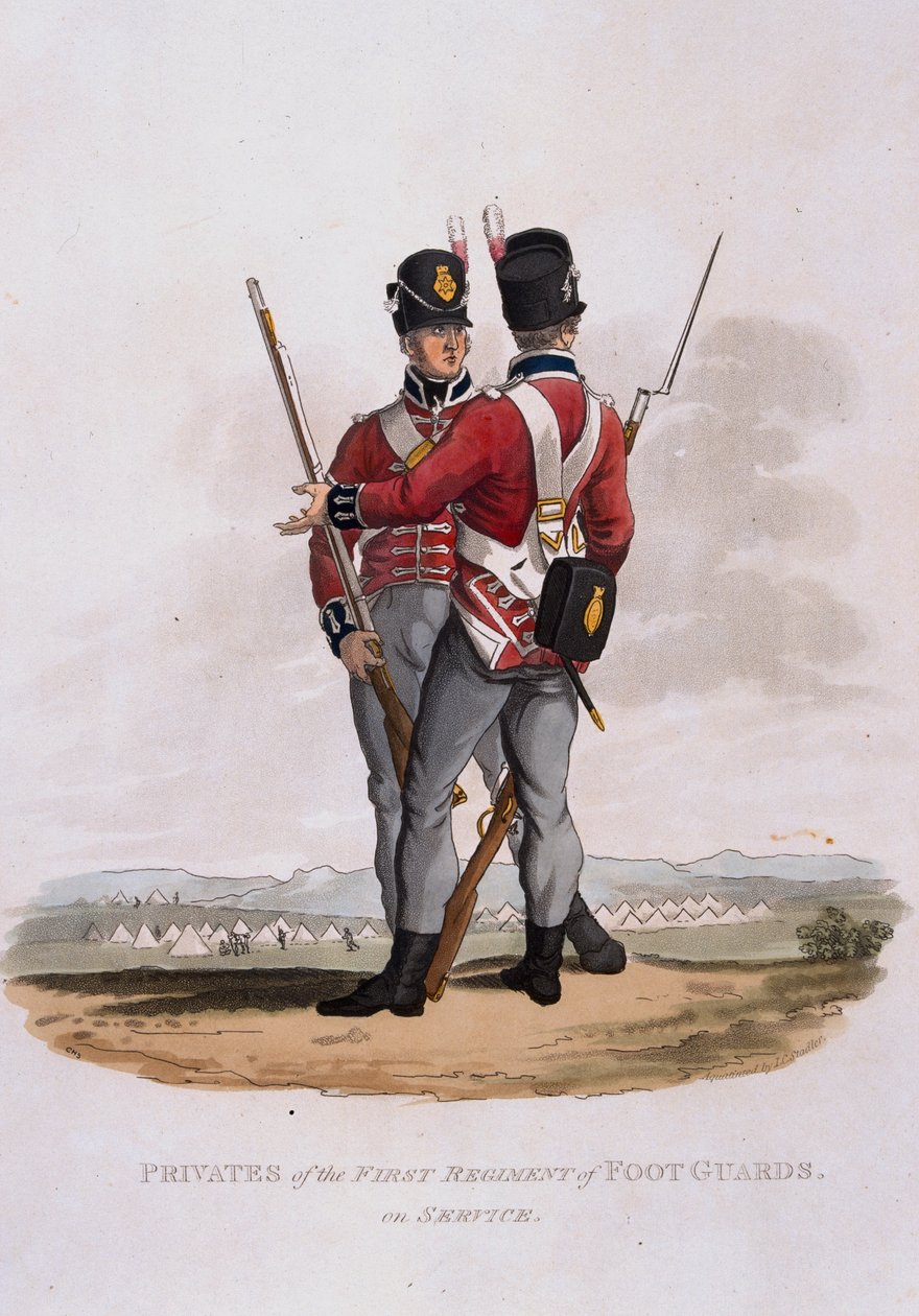 Menige fra First Regiment of Foot Guards on Service, fra 