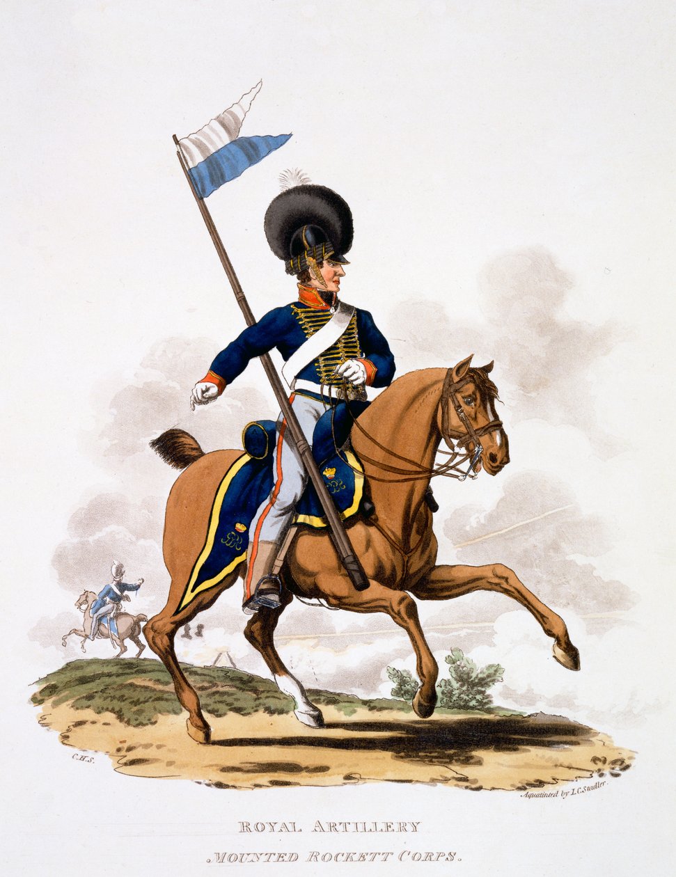 Uniform af Royal Artillery, Mounted Rockett Corps, fra 