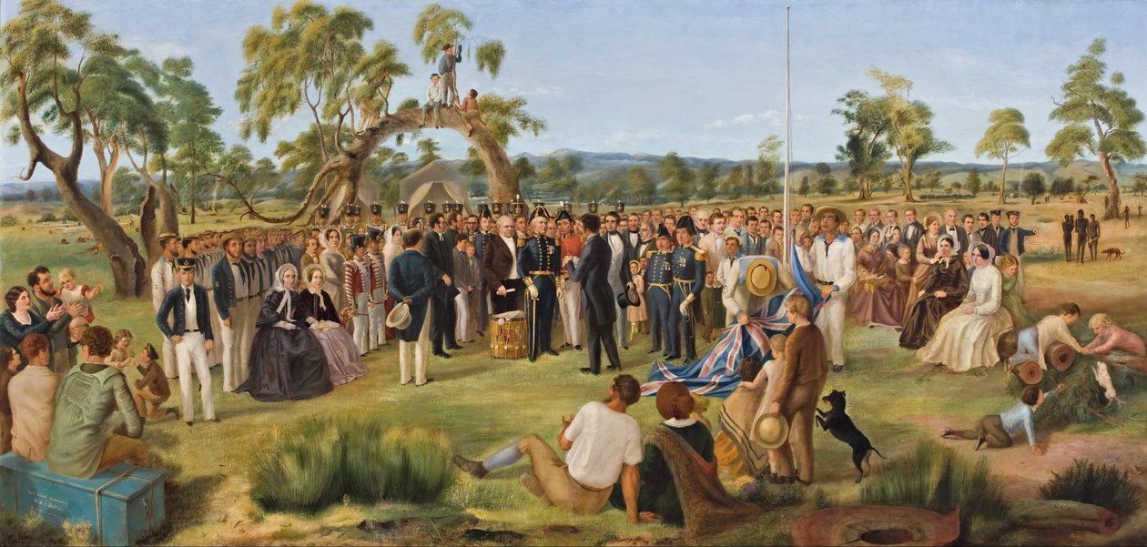 Proklamationen i South Australia 1836 af Charles Hill