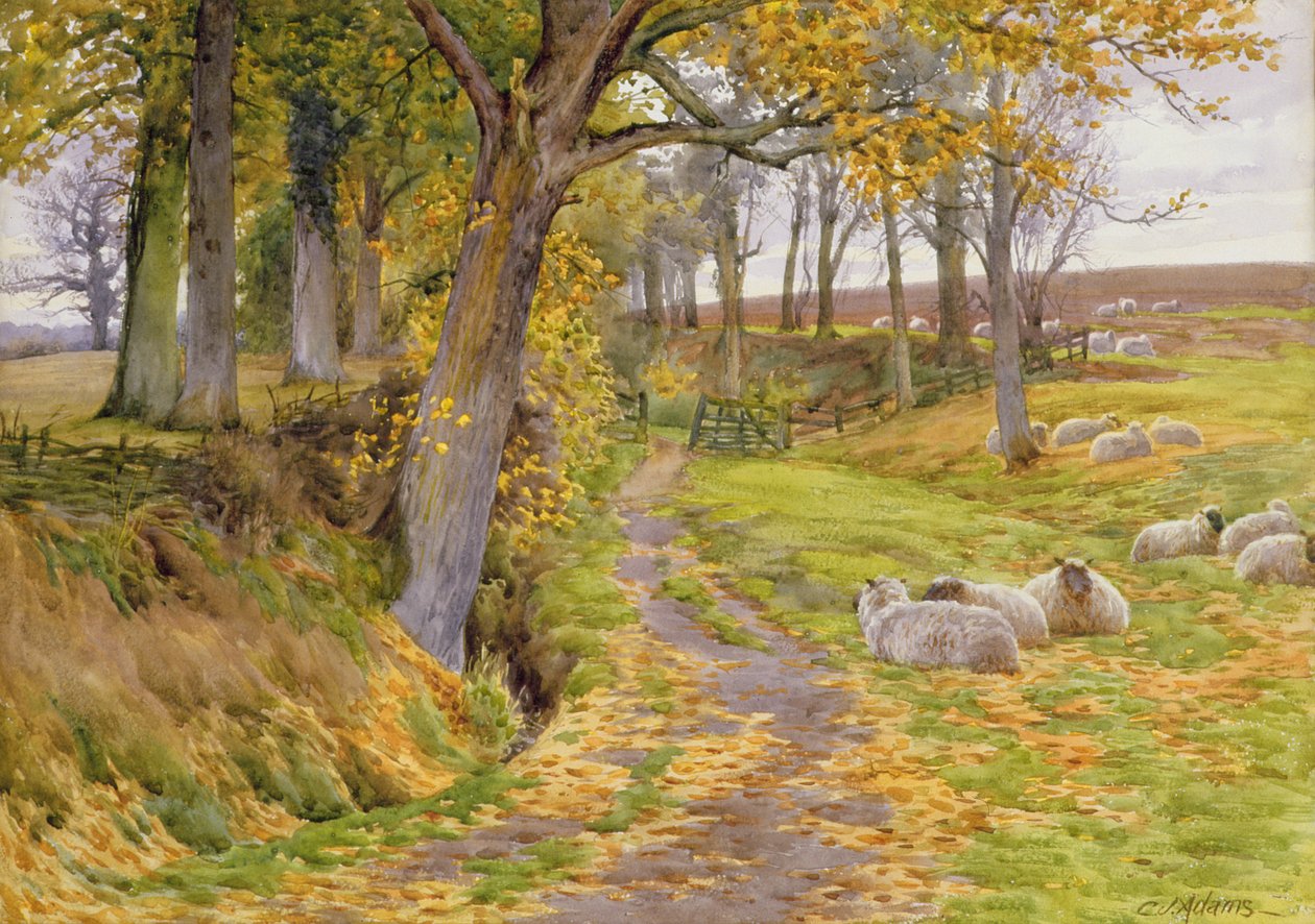 En efterårs eftermiddag af Charles James Adams