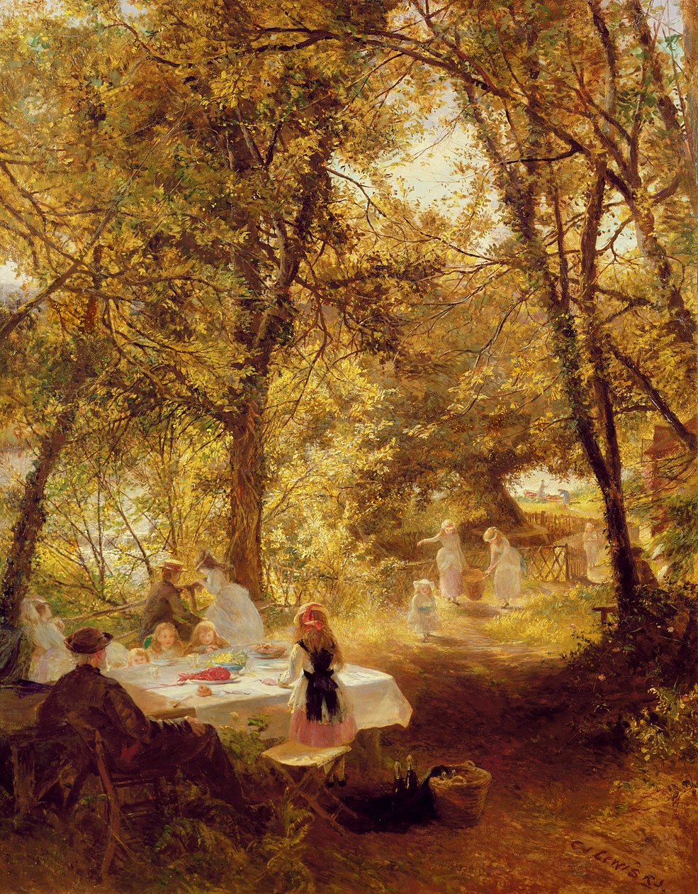 Vores picnic - Ny lås, Berks. af Charles James Lewis