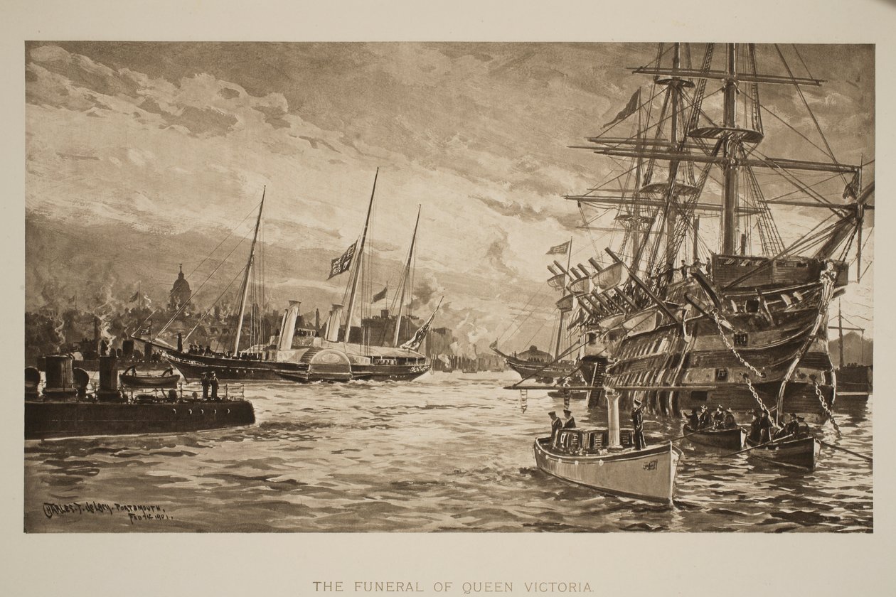 Dronning Victorias begravelse, 1. februar, fra 