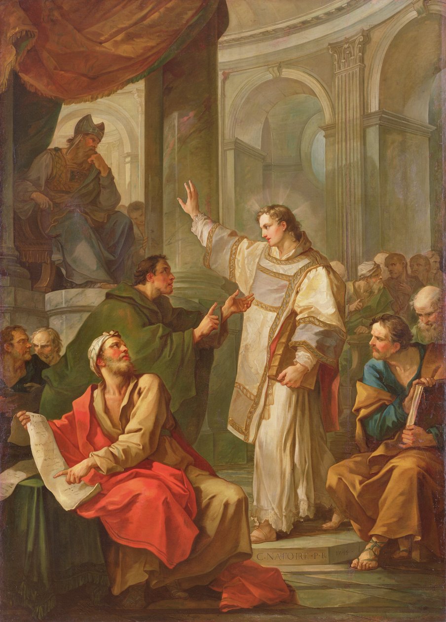 St. Stefans prædiken, 1745 af Charles Joseph Natoire