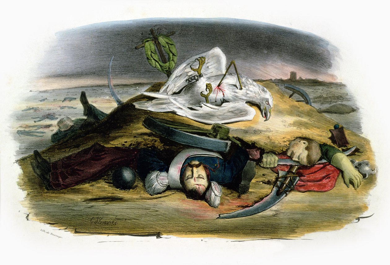 "Orden hersker i Warszawa!", satirisk kritik af minister Sebastianis kommentarer efter de russiske troppers stormning af den polske hovedstad, 1831 af Charles Joseph Travies de Villiers